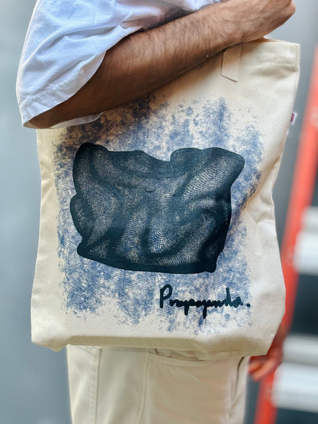 Wireframe Tote Bag - 12oz Denim.
